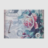 Ontkoppeling van Floral Key Ephemera Tissuepapier (Voorkant)