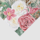 Ontkoppeling van Floral  Recipe Tissuepapier (Detail)