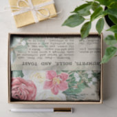 Ontkoppeling van Floral  Recipe Tissuepapier (Geschenk)