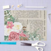 Ontkoppeling van Floral  Recipe Tissuepapier (Craft)