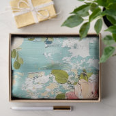  ontkoppeling van Floral Tissuepapier (Geschenk)