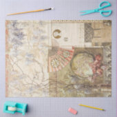 Ontkoppeling van Floral Wisteria en Fan Tissuepapier (Craft)