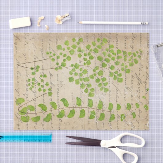 ontkoppeling van groene bloemen tissuepapier (Craft)