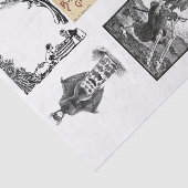 Ontkoppeling van haktmenagerie tissuepapier (Detail)