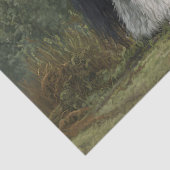 Ontkoppeling van het landschap van het trekpaard tissuepapier (Detail)