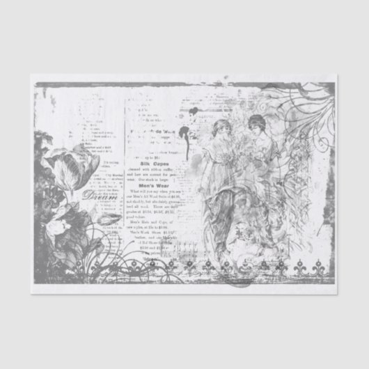 Ontkoppeling van het lijst voor dames tissuepapier (Voorkant)