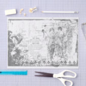 Ontkoppeling van het lijst voor dames tissuepapier (Craft)