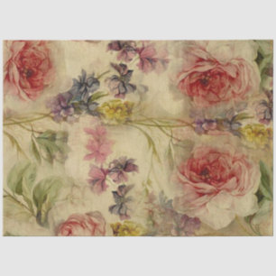 ontkoppeling van het script Floral Bouquet Epheme Tissuepapier