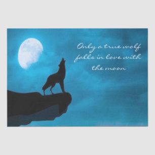 Ontkoppeling van Howling Wolf Tissuepapier