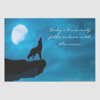 Ontkoppeling van Howling Wolf Tissuepapier