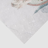 Ontkoppeling van kerstdame Holly Old World Castle Tissuepapier (Detail)