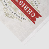 ontkoppeling van kerstman en kerstgroen tissuepapier (Detail)