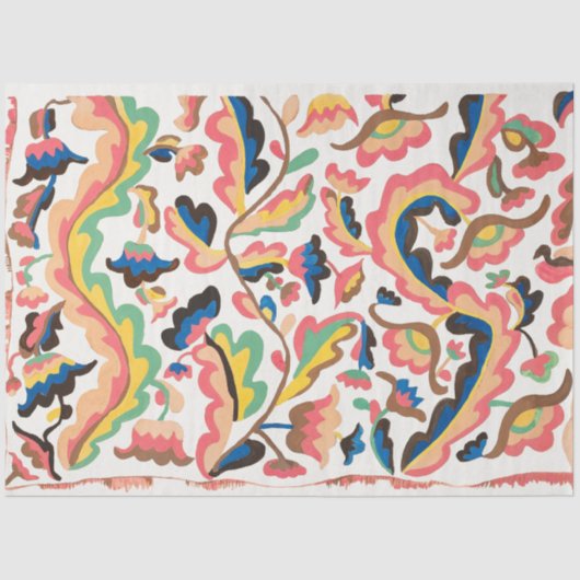 Ontkoppeling van kleurrijke buho-patroonpatronen tissuepapier (Voorkant)