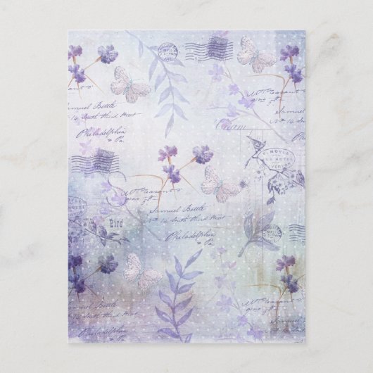 Ontkoppeling van lavender Flowers Briefkaart (Voorkant)