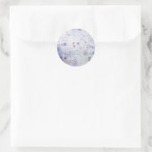 Ontkoppeling van lavender Flowers Ronde Sticker (Tas)
