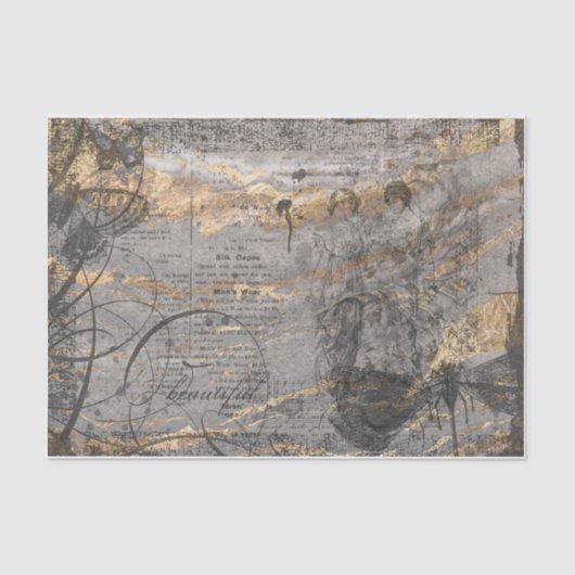 Ontkoppeling van marmer-dames tissuepapier (Voorkant)