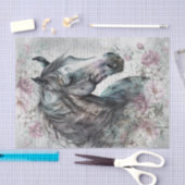 Ontkoppeling van paarden tissuepapier (Craft)