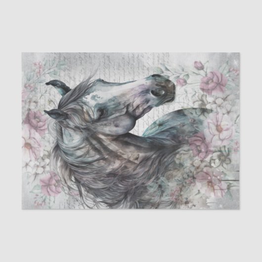 Ontkoppeling van paarden tissuepapier (Voorkant)