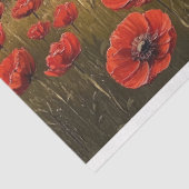 ontkoppeling van papavervelden op het franse platt tissuepapier (Detail)