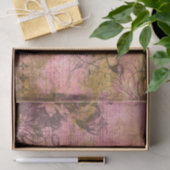 Ontkoppeling van roze en goudvogel tissuepapier (Geschenk)