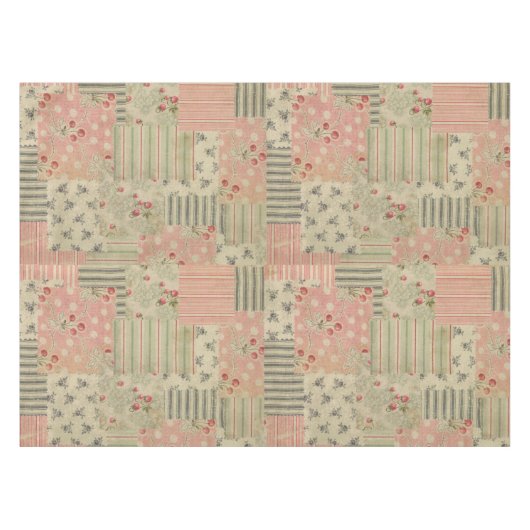 ontkoppeling van Shabby Chic Cherry Tafelkleed (Voorkant (Horizontaal))