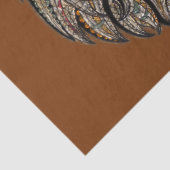 Ontkoppeling van tijgerontwerp tissuepapier (Detail)