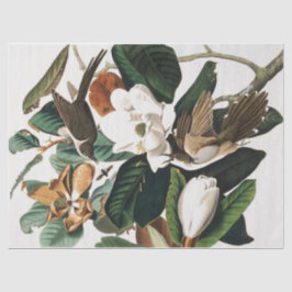 ontkoppeling van  vogels en bloemen tissuepapier