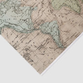 ontkoppeling van Wereldkaart Tissuepapier (Detail)