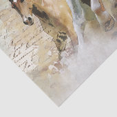 Ontkoppeling van wilde paarden tissuepapier (Detail)