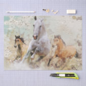 Ontkoppeling van wilde paarden tissuepapier (Craft)