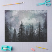 Ontkoppeling van wolkwinterpine tissuepapier (Craft)