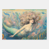 Ontkoppeling van zeemeermin inpakpapier vel (Voorkant 3)