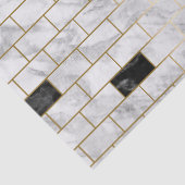 Ontkoppeling van zwart en wit marmer tissuepapier (Detail)