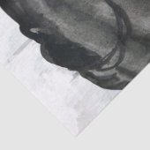 Ontkoppeling van zwarte Friesian Horse Tissuepapier (Detail)