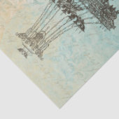 *~*  ontkoppeling Vrouw Art Nouveau AR23 Tissuepapier (Detail)