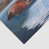 Ontkoppeling Waterverf vuurtoren Tissuepapier (Detail)