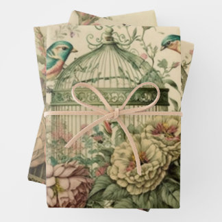 ontkoppelinglade voor vogels inpakpapier vel