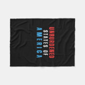 Ontlast Staten van Amerika Tekst Fleece Deken (Voorkant (Horizontaal))