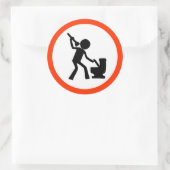 Ontlastingszone Ronde Sticker (Tas)