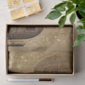 ontleding van Steampunk Blimp en onderzeeër Tissuepapier (Geschenk)