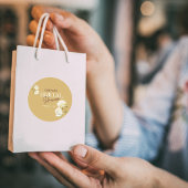 Ontluikende Liefde met Witte Rozen Bruidsfeest Ronde Sticker