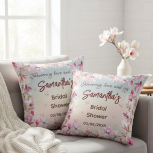 Ontluikende Romance - Bruidsdouche Magnolia Bloeme Kussen