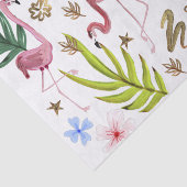 Ontmanteling Girly Glitter Boho Flamingo Tissue Pa Tissuepapier (Detail)