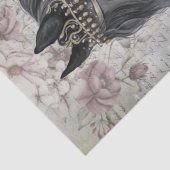 Ontmanteling van zwarte paarden tissuepapier (Detail)