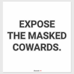ONTMASK DE GEMASKERDE LAFFERS Hankamer Artjunkhaus Sticker