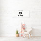 Ontmaskeren van onze kinderen spandoek (Insitu)