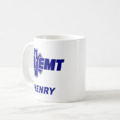 Ontmoet Levensster, brandweerman Gepersonaliseerde Koffiemok (Voorkant links)