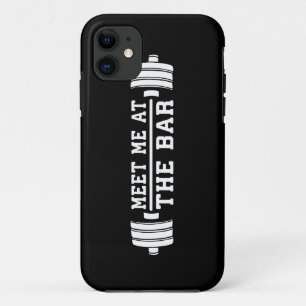Ontmoet me aan de bar - Barbell - Workout iPhone 11 Hoesje