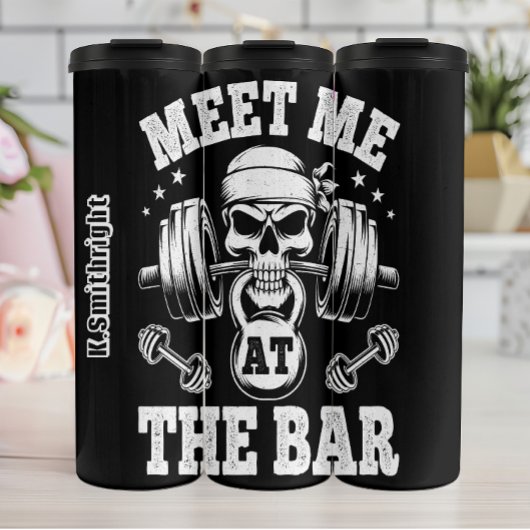 Ontmoet me aan de bar thermosbeker