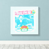 Ontmoet me bij Central Perk Neon Graphic Canvas Afdruk (Insitu (Houten vloer))